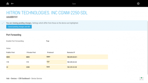 Port Forwarding with Track Changes example image 3